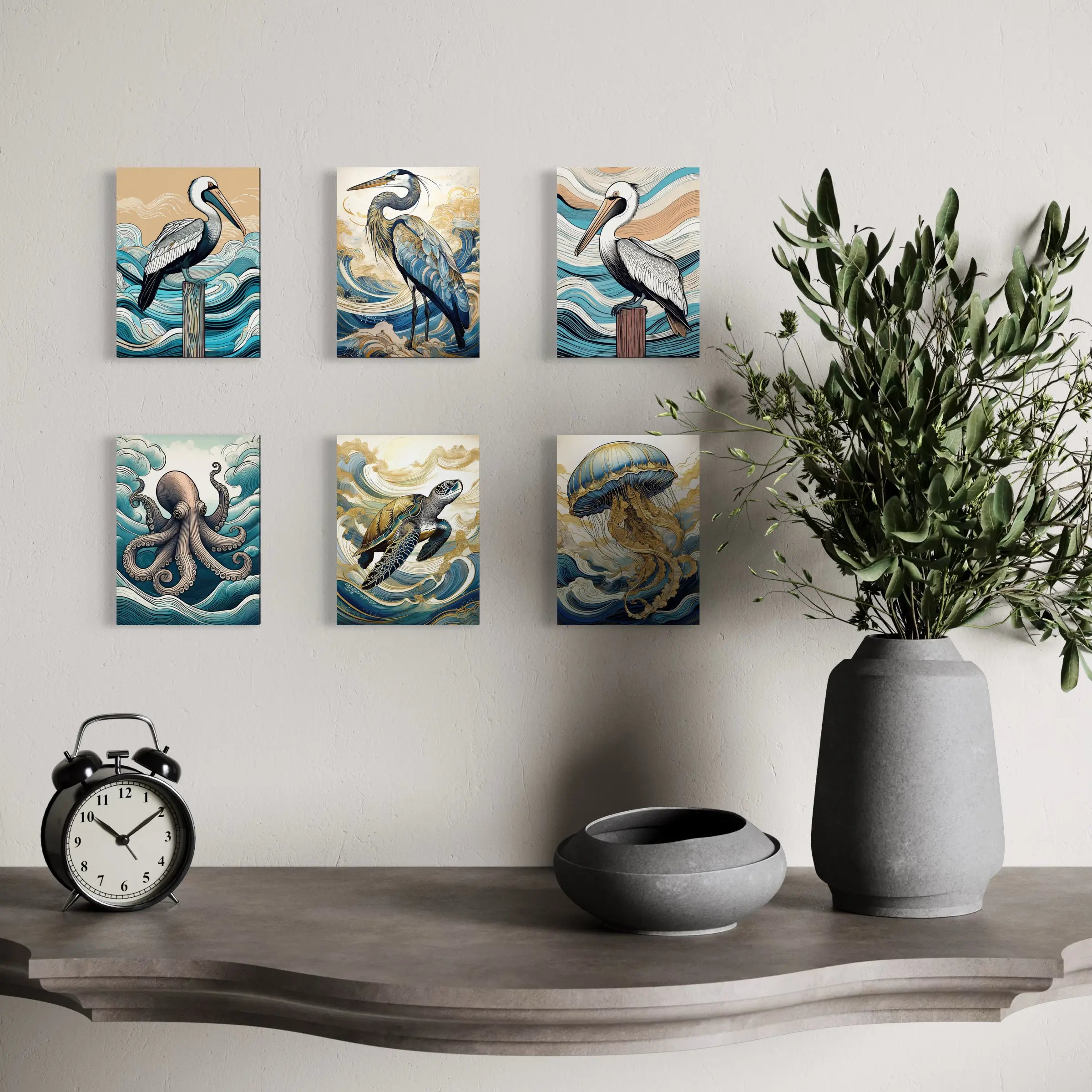 Create Your Own Coastal Gifter’s Bundle – 6 X-Small Glass Prints