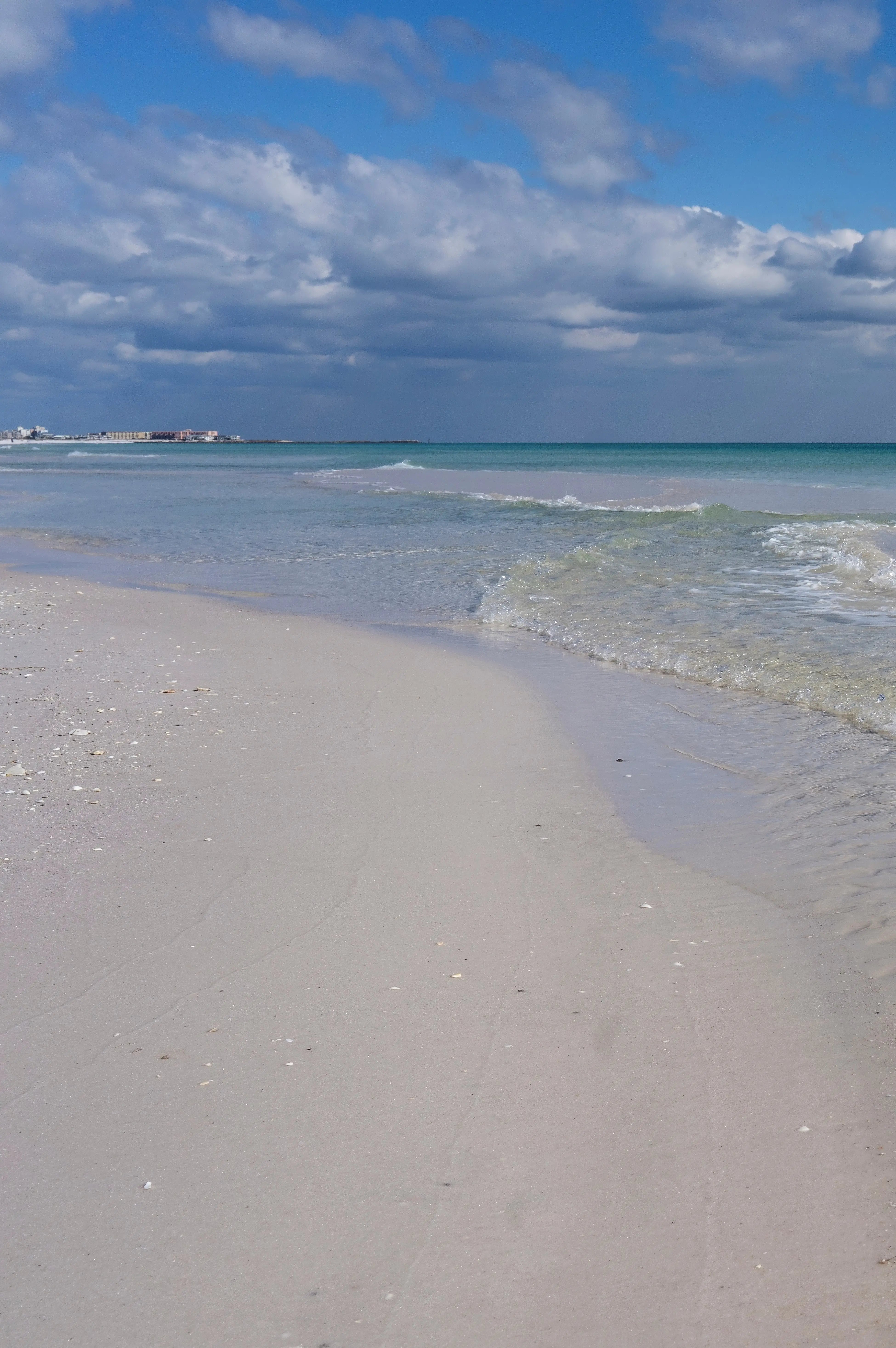 Crystal Clear Beach Triptych Glass Print - Gulf Coast