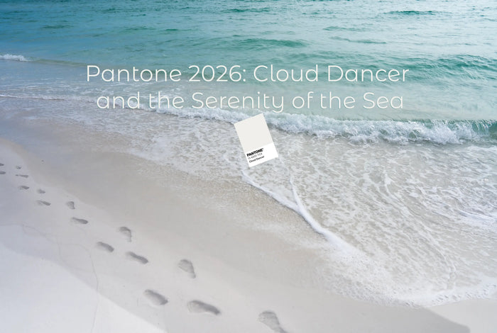 See how Pantone’s 2026 Color of the Year, Cloud Dancer (11-4201 TCX), captures the calm and clarity of coastal living through seven soothing palettes.