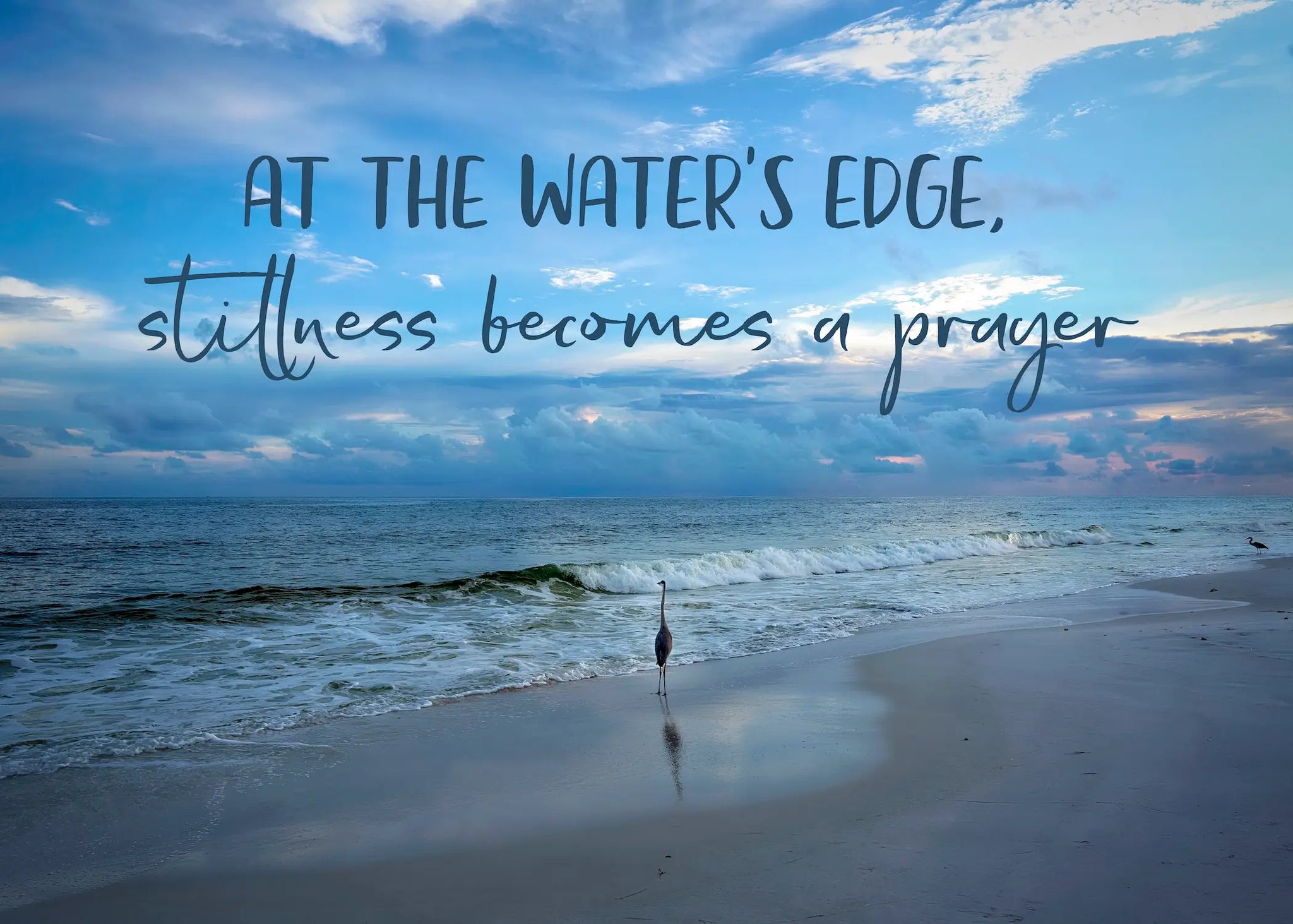 At the water’s edge, stillness becomes a prayer