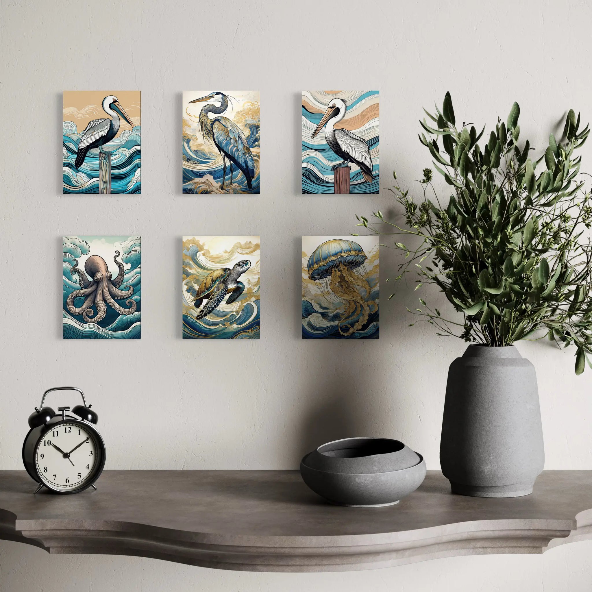 Create Your Own Coastal Gifter’s Bundle – 6 X-Small Glass Prints