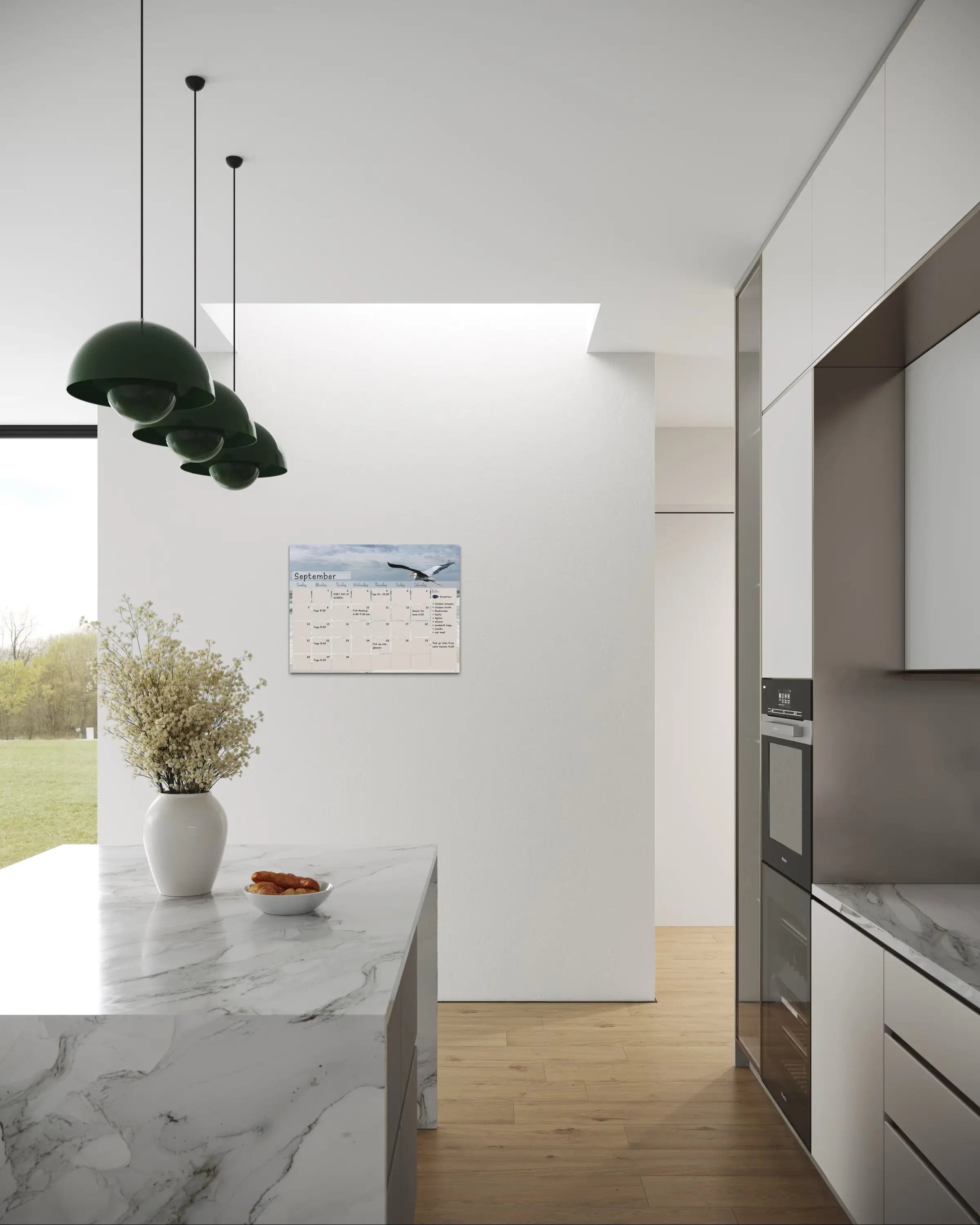 Great Blue Heron Perpetual Glass Calendar