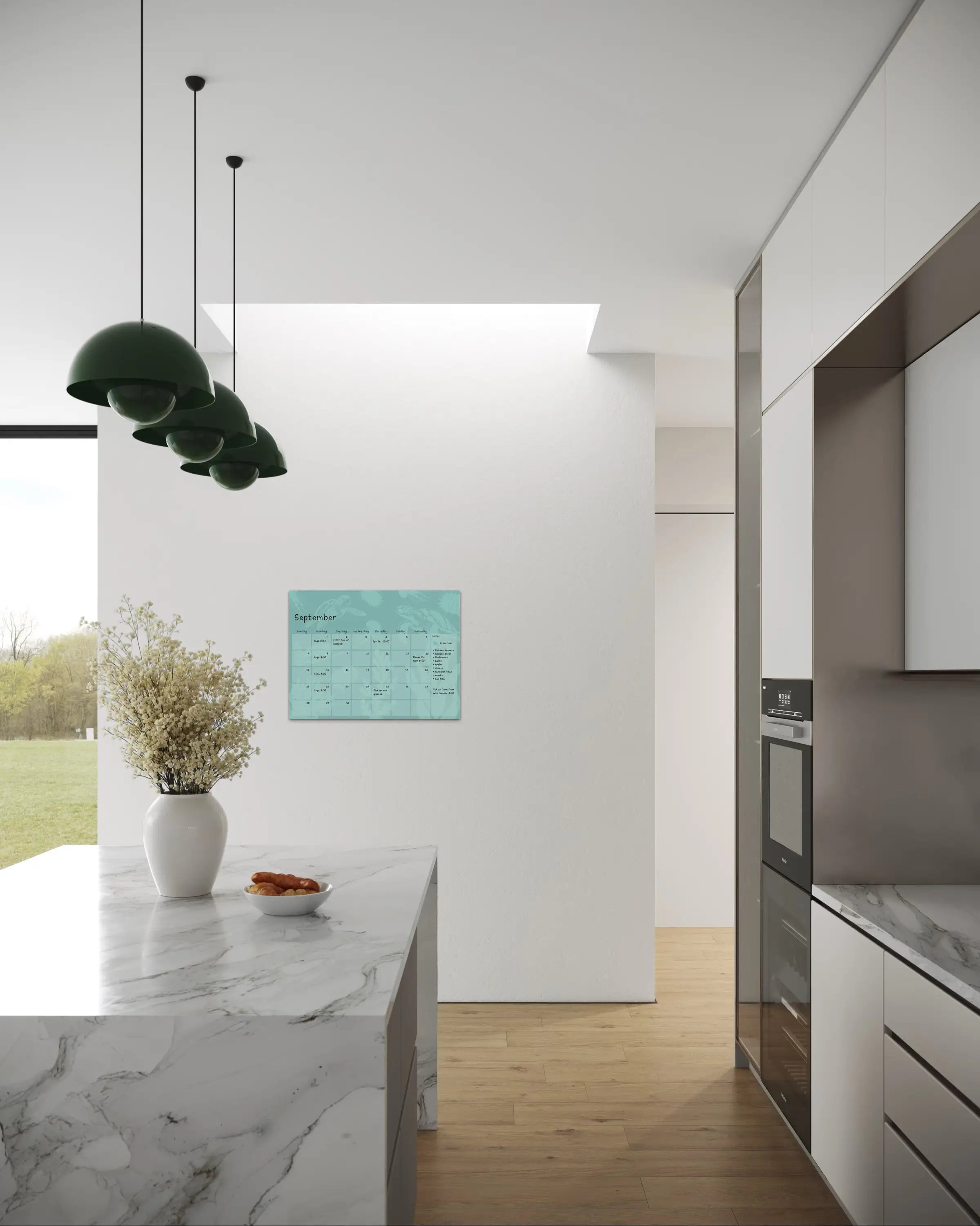 Sealife Art Perpetual Glass Calendar