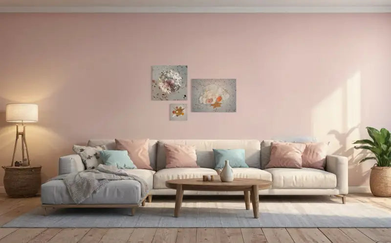 Seaside Serenity Print of Pink Sea Urchins for Coastal Elegance - Glass Prints